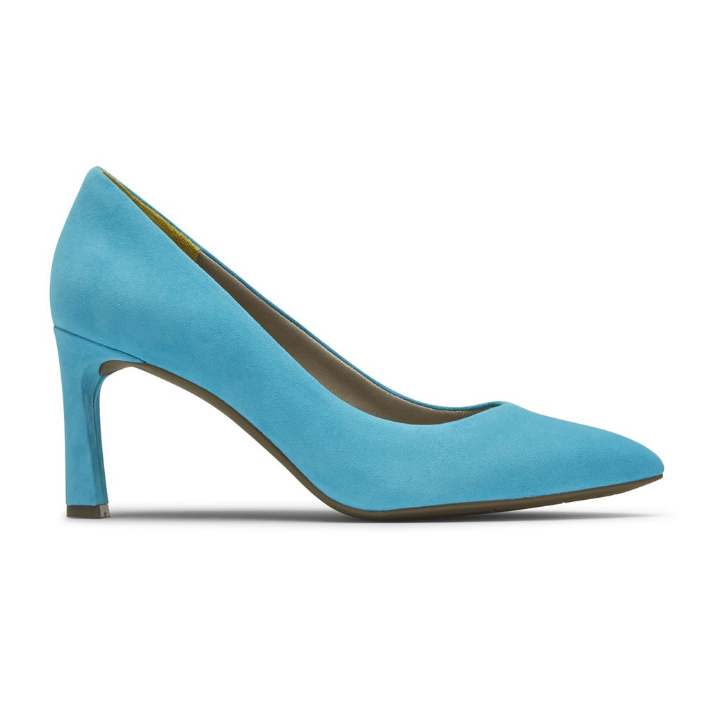 Rockport Canada Total Motion Sheehan Heel - Womens Pumps Azure Blue (VDN834925)